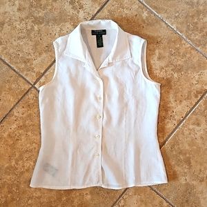 Lauren Sleeveless Linen Blouse